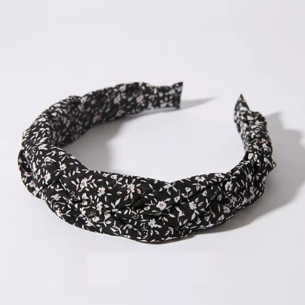 Anthropologie Inga Twist Headband - Black and Red